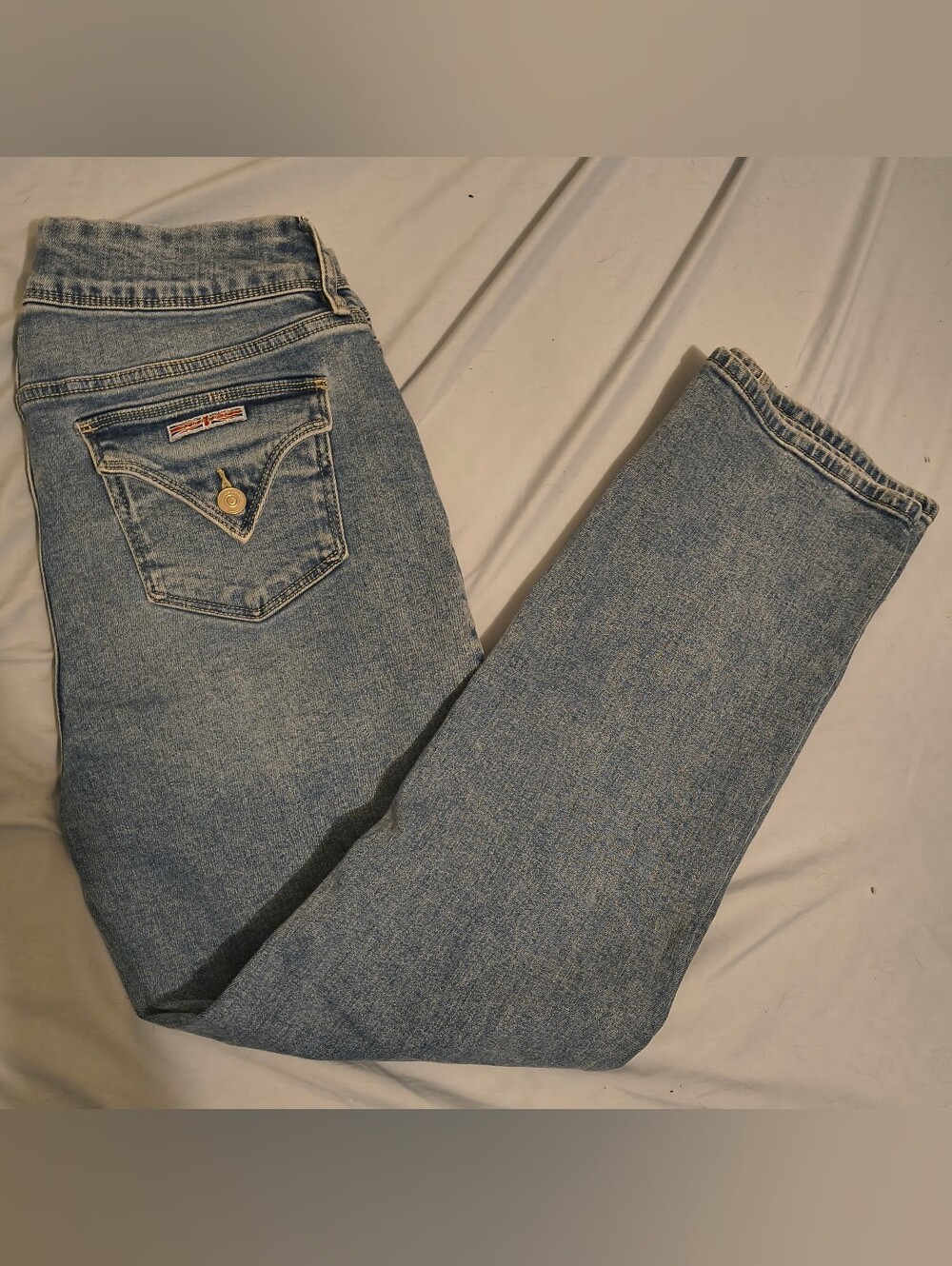 Hudson Straight Leg Flap Pocket Jeans